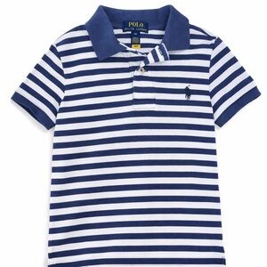 Polo by Ralph Lauren Kids Navy and White Striped Polo size 8 boys